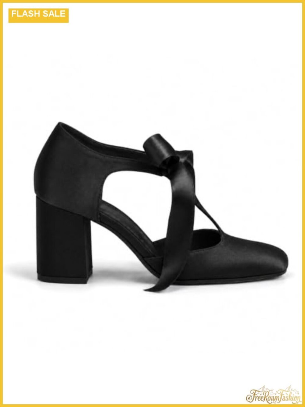 Mary Jane Block Heel Pumps Vintage Dressy Shoes Pull-On